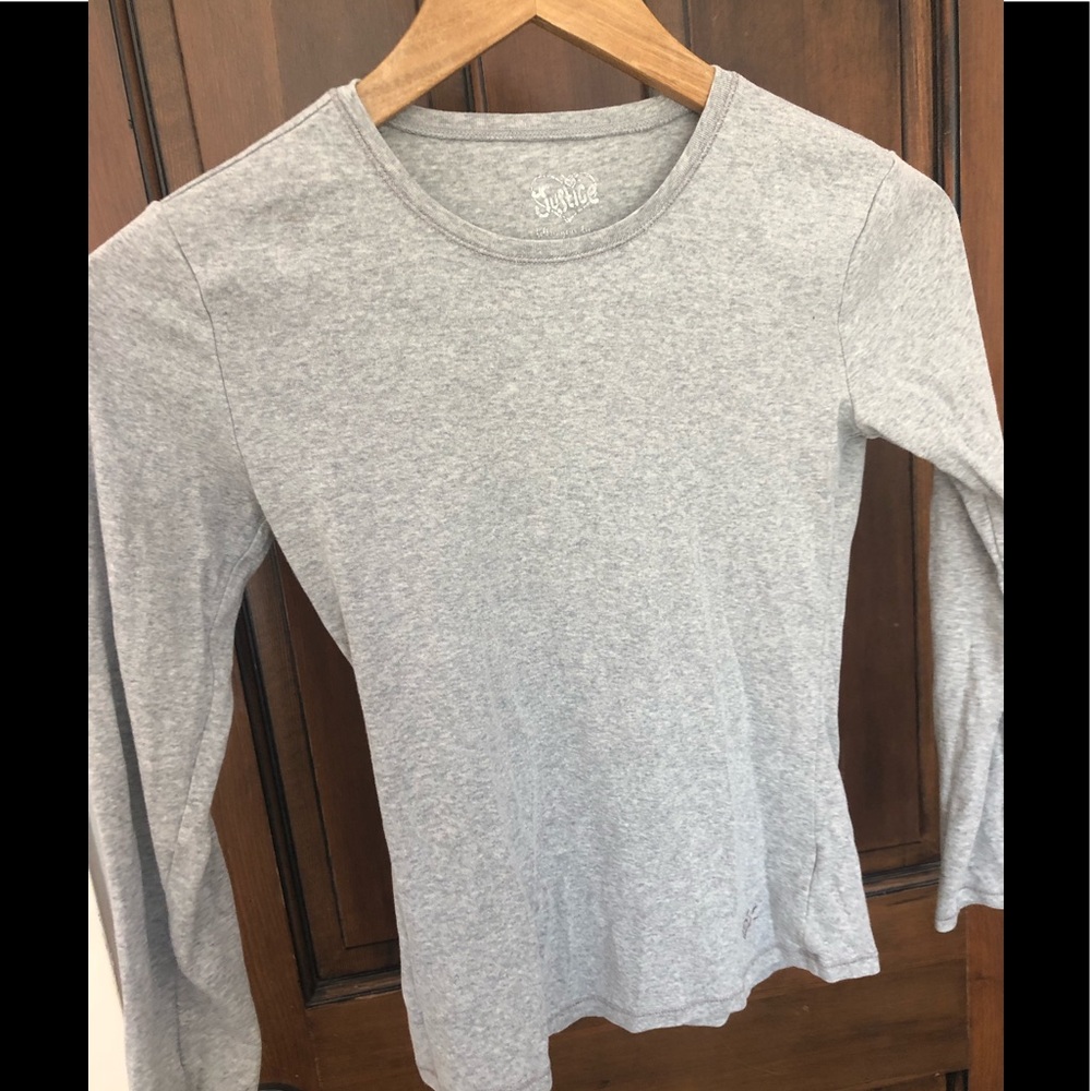 Girl’s Justice gray long sleeve shirt
